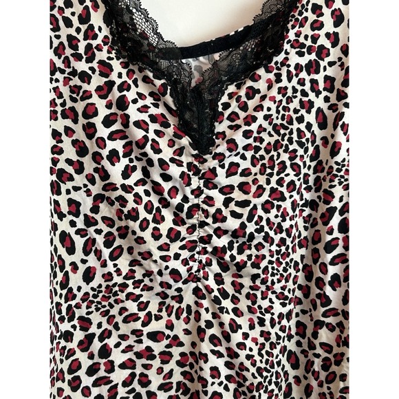 Lane‎ Bryant Cacique Pajama Set Leopard Print Plus Size 26/28L - Picture 1 of 10